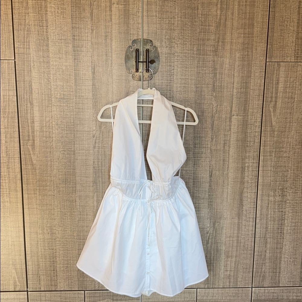 Zara Halterneck Backless‎ Mini Dress With Short